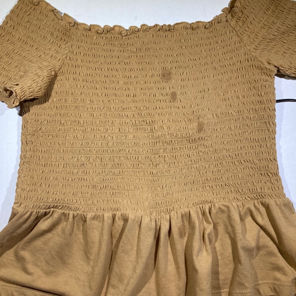 American eagle top off the shoulder yellow